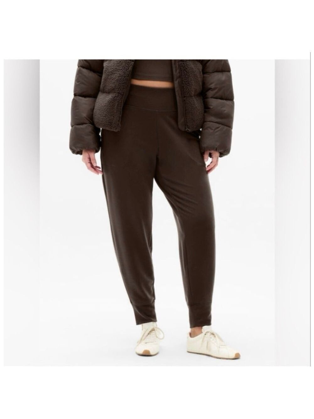 Women's Athleta Truffle Coaster Luxe Jogger M Brown